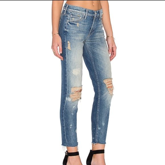 MOTHER The Dropout Fray in Reckless Distressed 24 - Picture 3 of 14